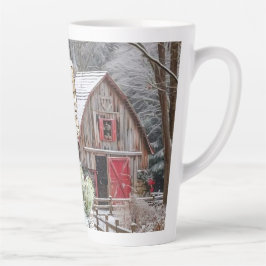 Vrolijk kerstfeest latte mok