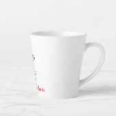 Vrolijk kerstfeest latte mok (Rechts)