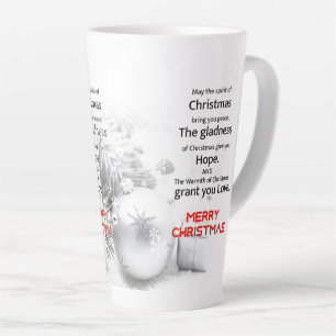 Vrolijk kerstfeest latte mok