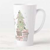 Vrolijk kerstfeest latte mok (Rechts)