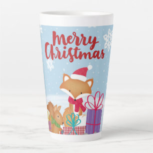 Vrolijk kerstfeest latte mok