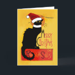 Vrolijk kerstfeest - Le Chat Noir Feestdagen Kaart<br><div class="desc">* Vier de kerstseizoenen met Le Chat Noir. * Deze zwarte kat draagt een kerstmuts en is klaar voor feestdagen! * Wenskaarten zijn beschikbaar in twee grootteopties. * Laat uw aangepaste tekst aan de binnenkant afdrukken of bestel de actuele stand van zaken voor uw met de hand geschreven bericht. *...</div>
