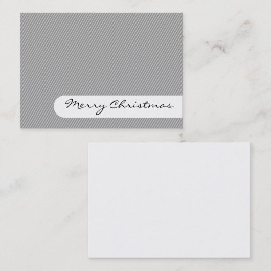Vrolijk kerstfeest - Legante Stripes - Visitekaart Visitekaartje (Voorkant / Achterkant)