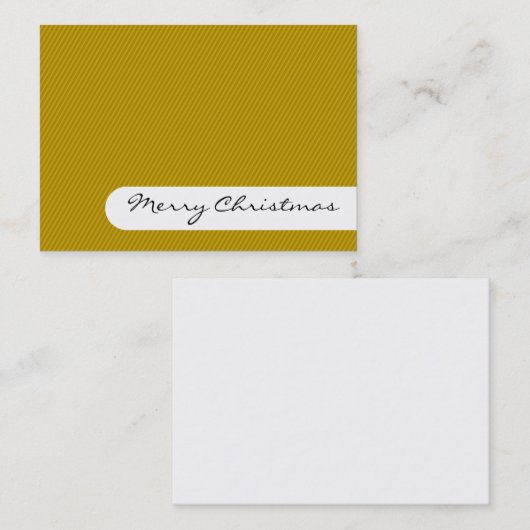Vrolijk kerstfeest - Legante Stripes - Visitekaart Visitekaartje (Voorkant / Achterkant)
