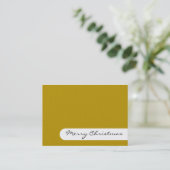 Vrolijk kerstfeest - Legante Stripes - Visitekaart Visitekaartje (Staand voorkant)