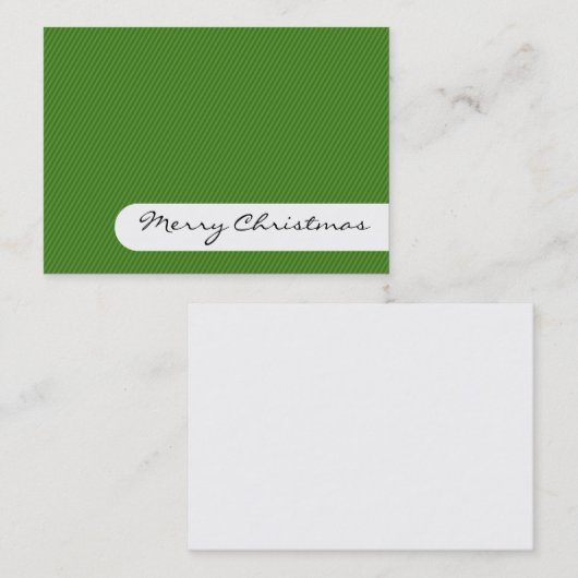 Vrolijk kerstfeest - Legante Stripes - Visitekaart Visitekaartje (Voorkant / Achterkant)