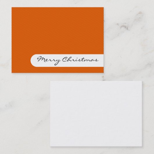 Vrolijk kerstfeest - Legante Stripes - Visitekaart Visitekaartje (Voorkant / Achterkant)