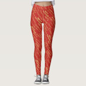 Vrolijk kerstfeest leggings (Voorkant)