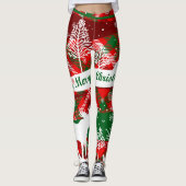 Vrolijk kerstfeest Leggings (Voorkant)