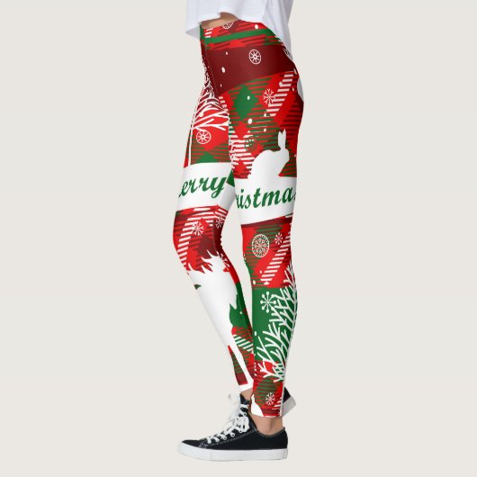 Vrolijk kerstfeest Leggings (Links)