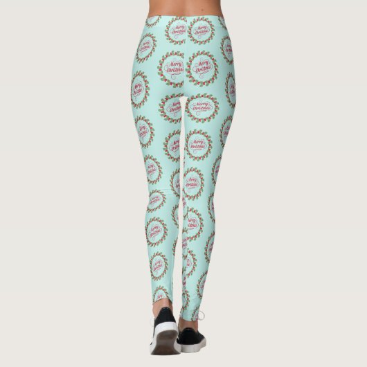 Vrolijk kerstfeest leggings (Achterkant)