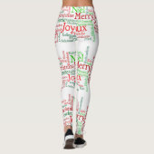 Vrolijk kerstfeest Leggings (Achterkant)