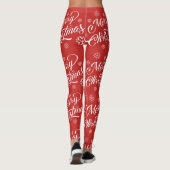 Vrolijk kerstfeest leggings (Achterkant)