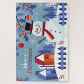 Vrolijk kerstfeest legpuzzel (Verticaal)