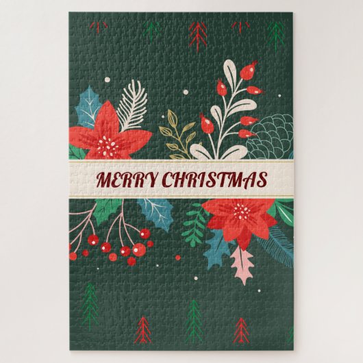Vrolijk kerstfeest legpuzzel (Verticaal)