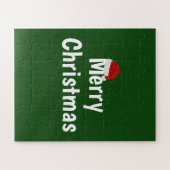Vrolijk kerstfeest legpuzzel (Horizontaal)