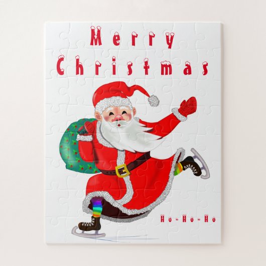 Vrolijk kerstfeest legpuzzel (Verticaal)