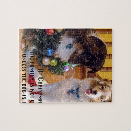 Vrolijk kerstfeest legpuzzel (Horizontaal)