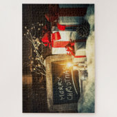 Vrolijk kerstfeest legpuzzel (Verticaal)