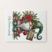 Vrolijk kerstfeest legpuzzel (Horizontaal)