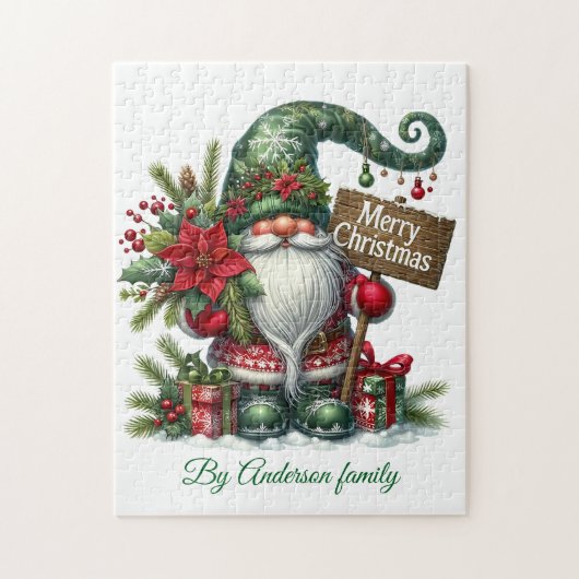 Vrolijk kerstfeest legpuzzel (Verticaal)