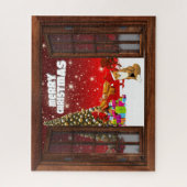 Vrolijk kerstfeest legpuzzel (Verticaal)