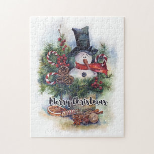 Vrolijk kerstfeest legpuzzel