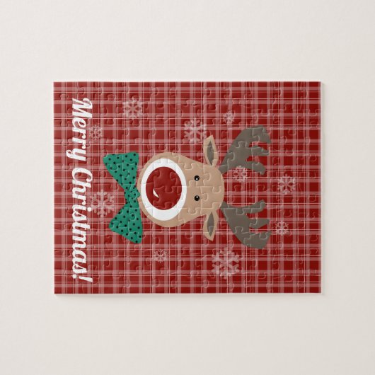 Vrolijk kerstfeest! legpuzzel (Horizontaal)