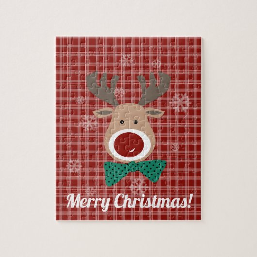 Vrolijk kerstfeest! legpuzzel (Verticaal)