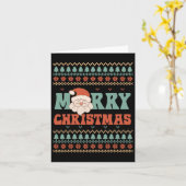 Vrolijk kerstfeest lelijk kerstfeest kaart (Gele Bloem)