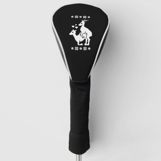 Vrolijk Kerstfeest Lelijke Kerstmis Golfheadcover (Voorkant)