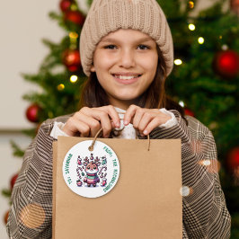 Vrolijk Kerstfeest & Lelijke Trui Wensen Rendier Bedankjes Labels