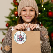 Vrolijk Kerstfeest & Lelijke Trui Wensen Rendier Bedankjes Labels