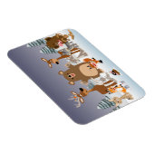 vrolijk kerstfeest! Leuke dieren Flexibele magneet (Rechterzijde)