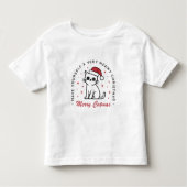 Vrolijk Kerstfeest Leuke Kattenwensen Kinder Shirts (Voorkant)