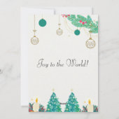 Vrolijk kerstfeest leuke moderne kaart (Achterkant)