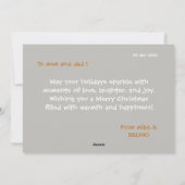 Vrolijk Kerstfeest Leuke Ornamenten Vakantie Kaart (Achterkant)