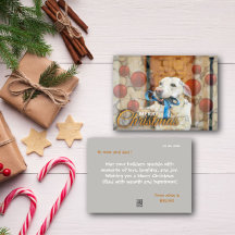 Vrolijk Kerstfeest Leuke Ornamenten Vakantie Kaart