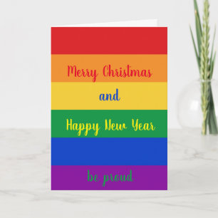Vrolijk kerstfeest LGBTQ Feestdagen Kaart