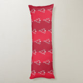 Vrolijk kerstfeest lichaamskussen (Achterkant (Verticaal))