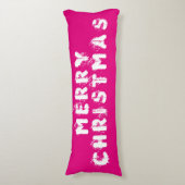 Vrolijk kerstfeest lichaamskussen (Voorkant Verticaal)