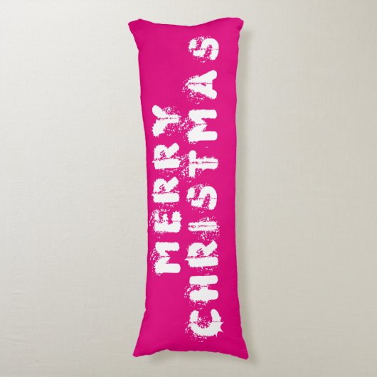 Vrolijk kerstfeest lichaamskussen (Voorkant Verticaal)