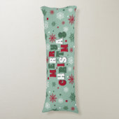 Vrolijk kerstfeest lichaamskussen (Voorkant Verticaal)