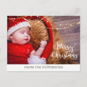 Vrolijk kerstfeest Lichter Kundenspezifische Foto Feestdagenkaart (Voorkant)