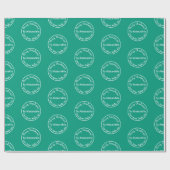 Vrolijk kerstfeest liefde van Santa Bright Green Cadeaupapier (Vlak)