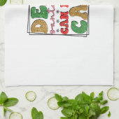 Vrolijk kerstfeest lieve kerstman kunt u contant g theedoek (Gevouwen)