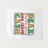 Vrolijk kerstfeest lieve kerstman kunt u contant g wandkleed (Voorkant (horizontaal))