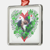 Vrolijk Kerstfeest Lieverd | Hart Kerstmis Foto Metalen Ornament (Links)