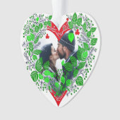 Vrolijk Kerstfeest Lieverd | Hart Kerstmis Foto Ornament (voorkant)