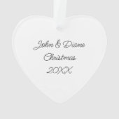 Vrolijk Kerstfeest Lieverd | Hart Kerstmis Foto Ornament (achterkant)